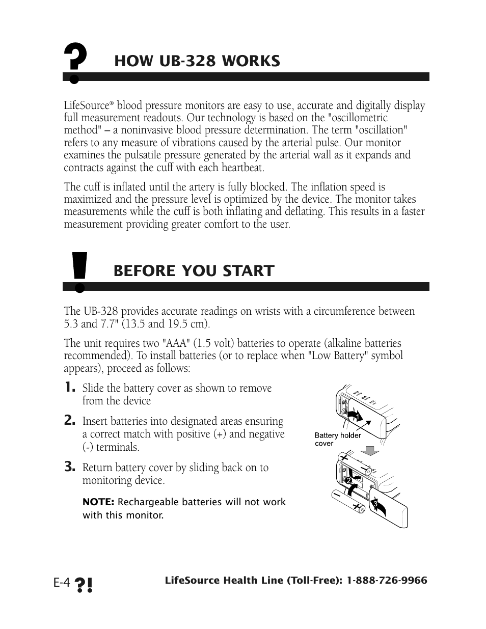 LifeSource UB-328 User Manual | Page 7 / 20