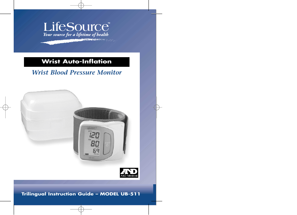LifeSource UB-511 User Manual | 11 pages