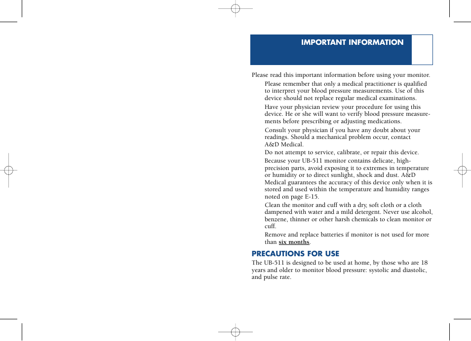 LifeSource UB-511 User Manual | Page 2 / 11