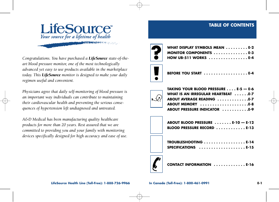 LifeSource UB-511 User Manual | Page 3 / 11