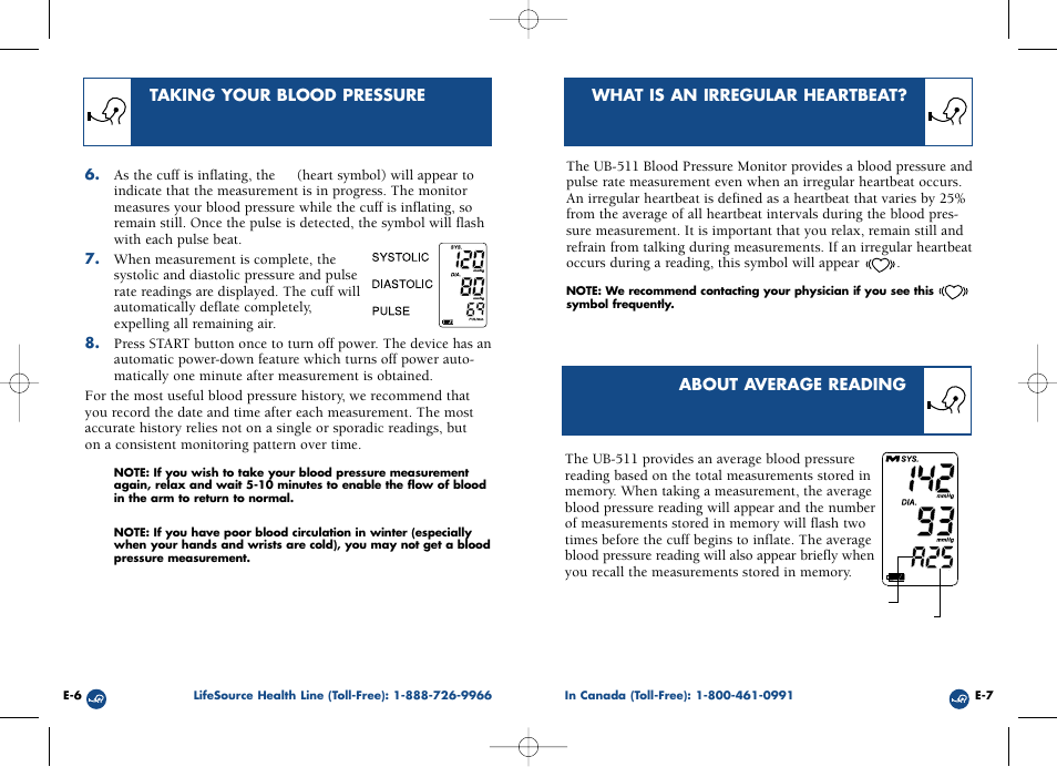 LifeSource UB-511 User Manual | Page 6 / 11