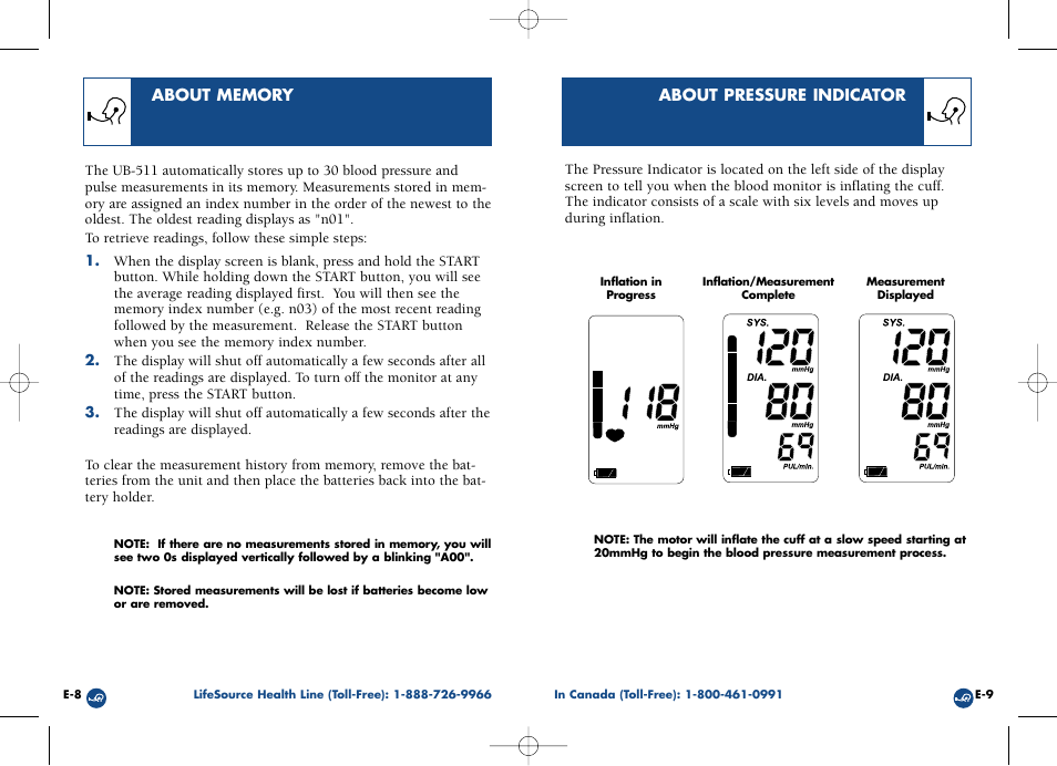 LifeSource UB-511 User Manual | Page 7 / 11