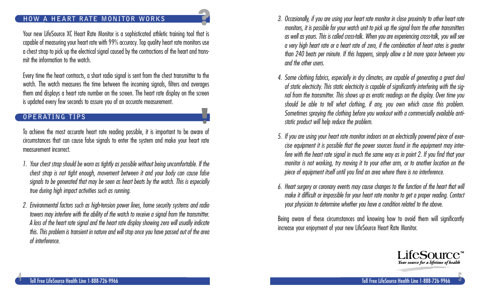 LifeSource XC 300 User Manual | Page 3 / 13