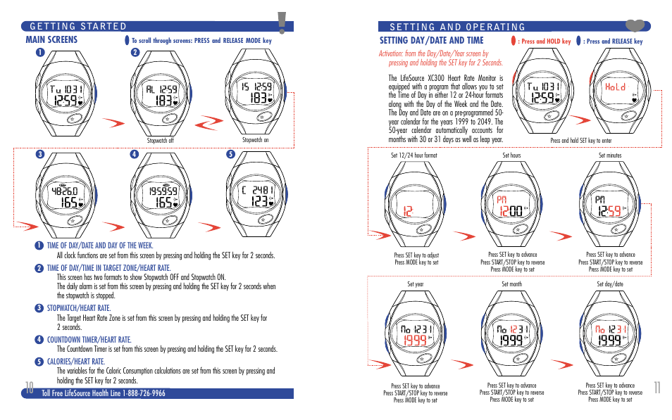 LifeSource XC 300 User Manual | Page 6 / 13