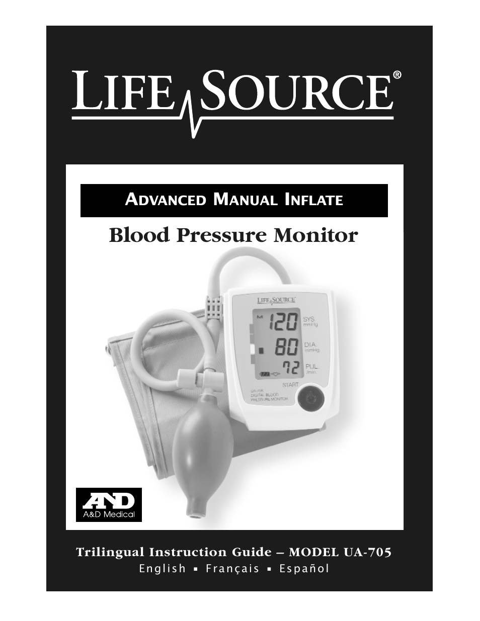 LifeSource UA-705 User Manual | 14 pages
