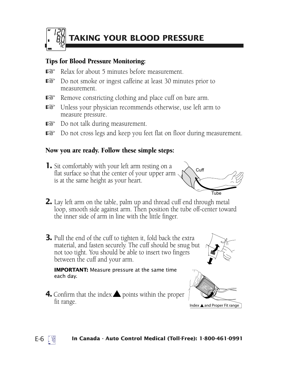 LifeSource UA-705 User Manual | Page 10 / 14