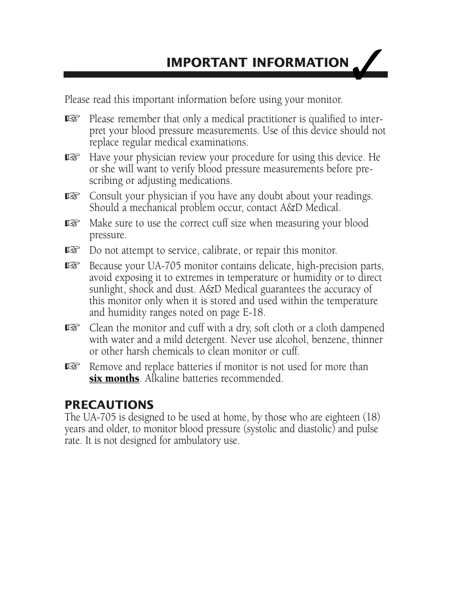 LifeSource UA-705 User Manual | Page 3 / 14