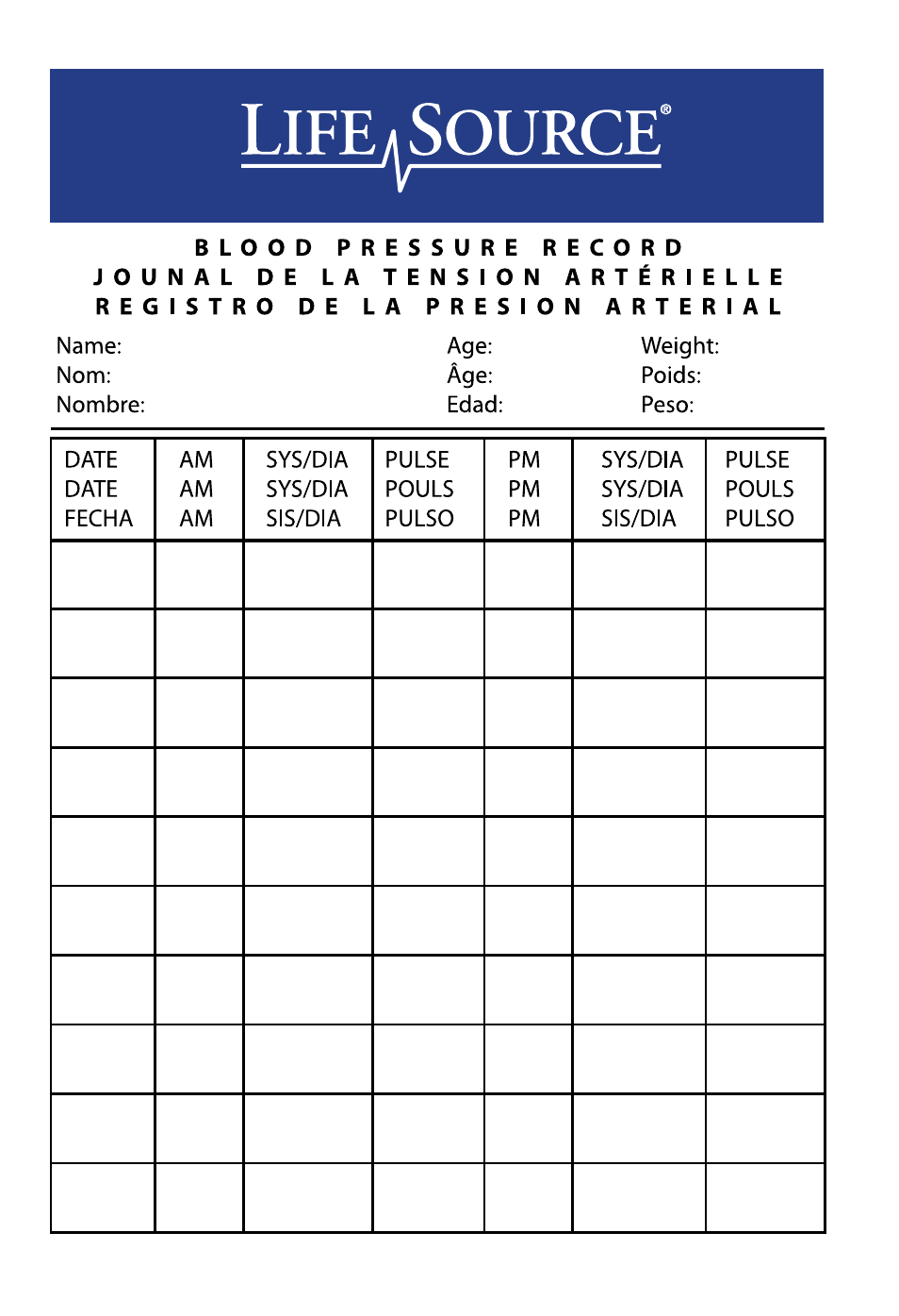 LifeSource UA-851 User Manual | Page 26 / 27
