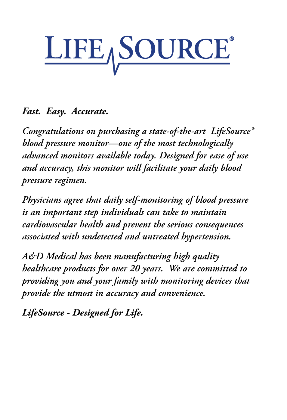 LifeSource UA-851 User Manual | Page 3 / 27