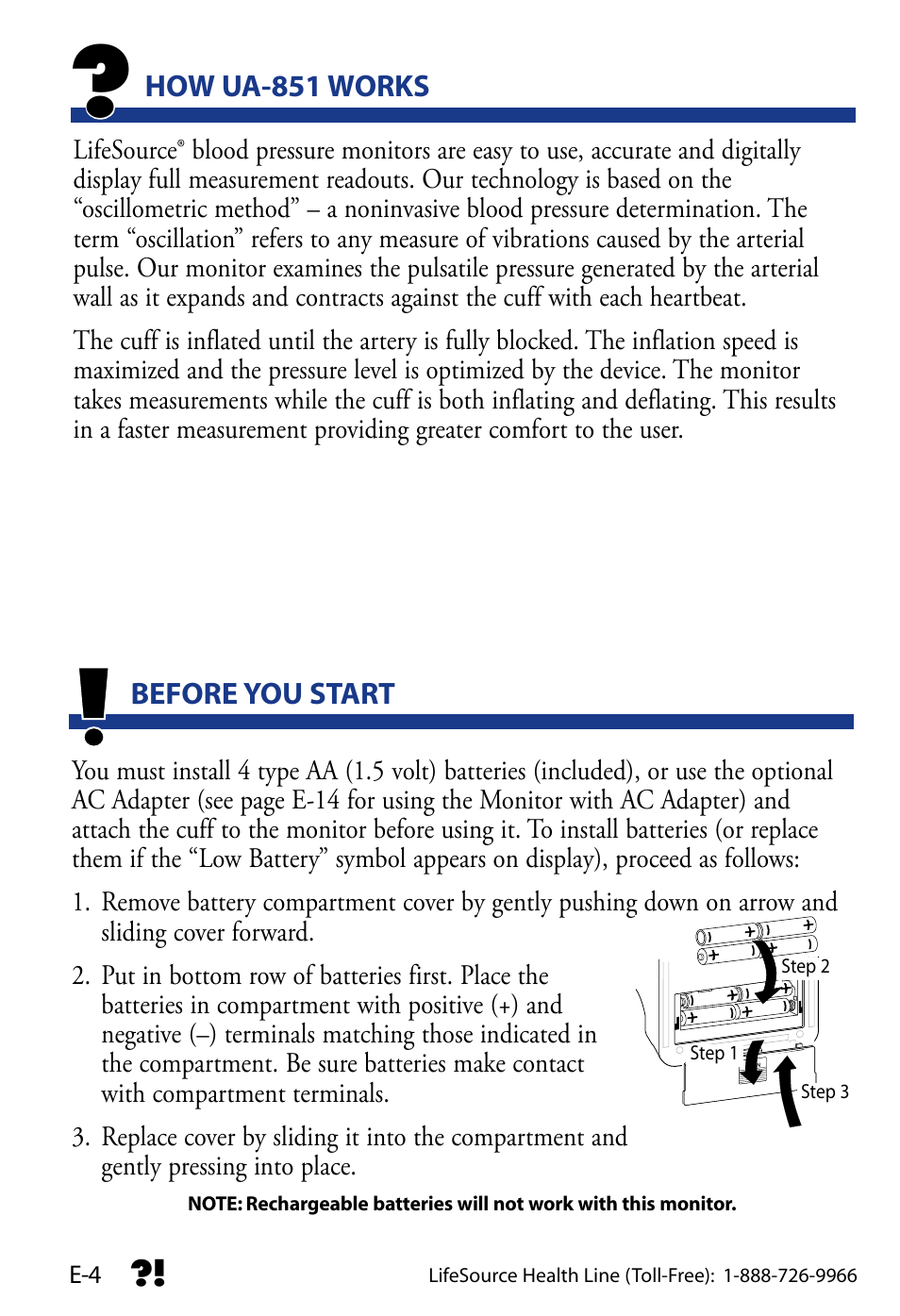 LifeSource UA-851 User Manual | Page 7 / 27