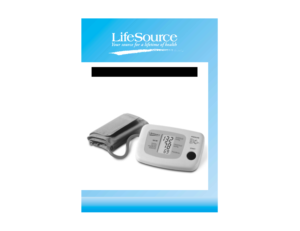 LifeSource UA-767 User Manual | 11 pages