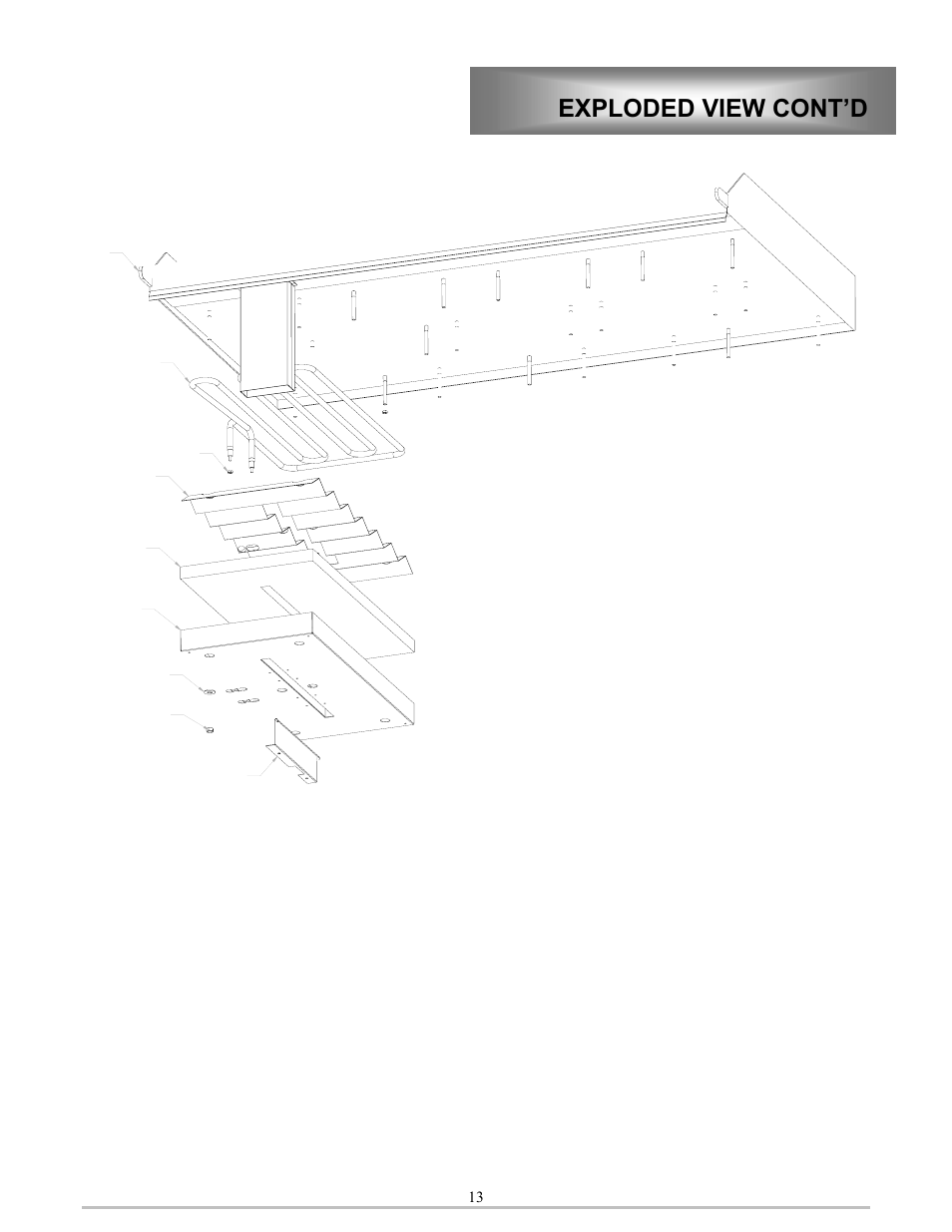 Plate and element assembly | Lang Manufacturing CLGPB-36A-S User Manual | Page 13 / 17