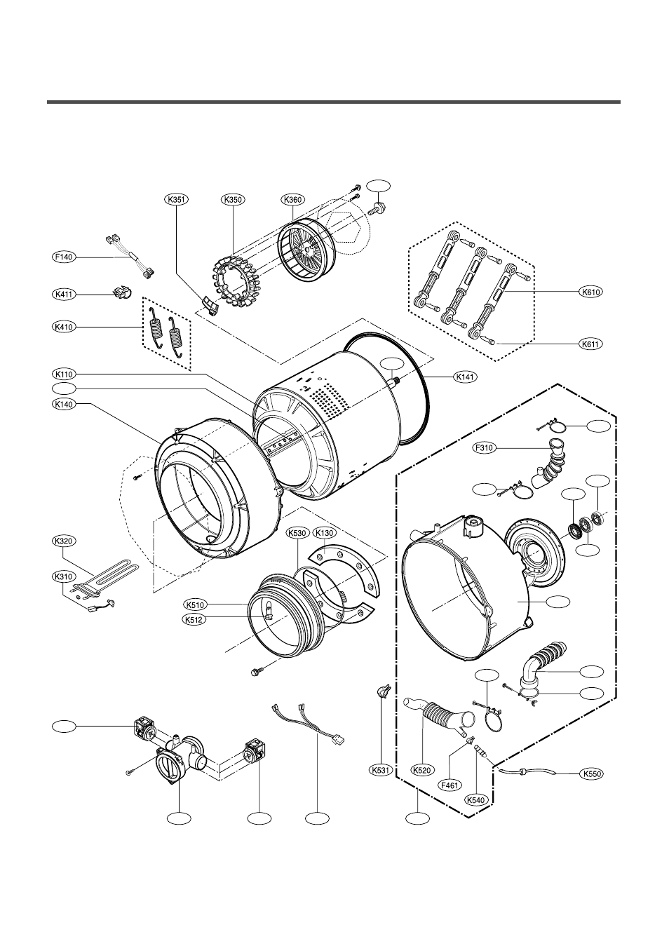 2. drum & tub assembly | LG WD-10210BD User Manual | Page 42 / 43