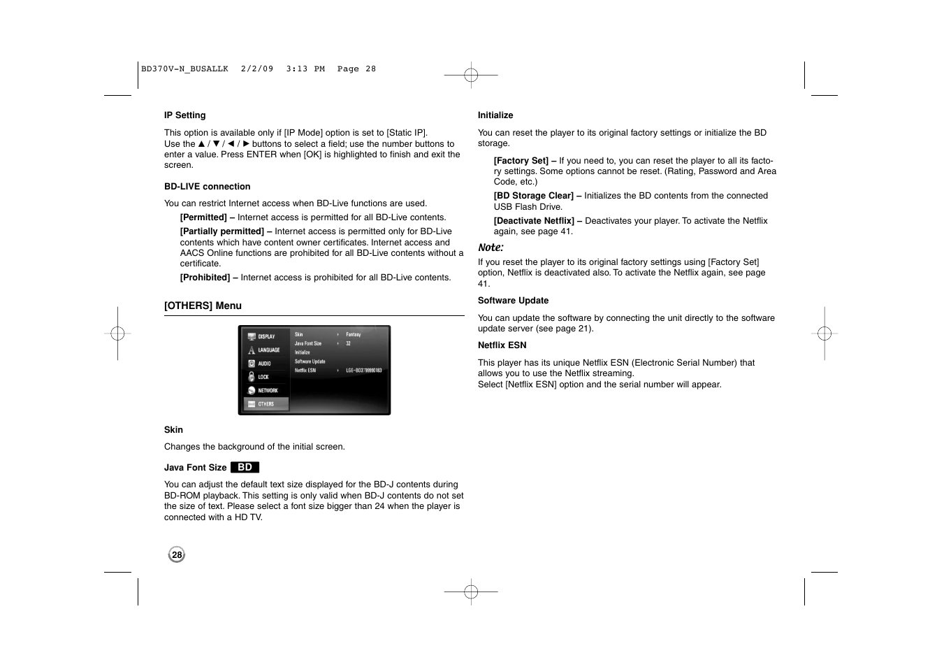 LG BD370 User Manual | Page 28 / 52