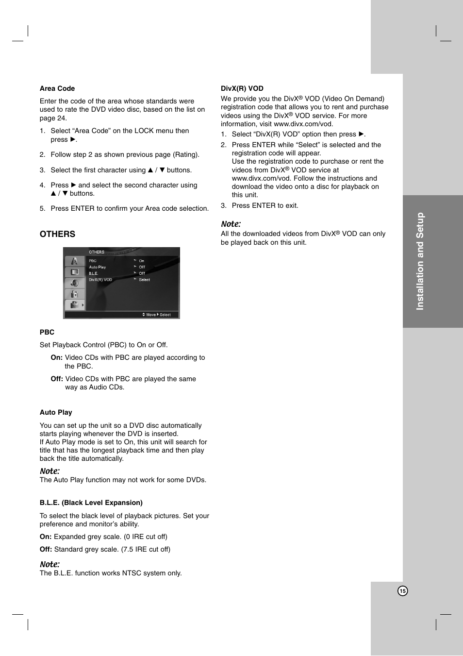 Installation and setup | LG DNX190MH User Manual | Page 15 / 26