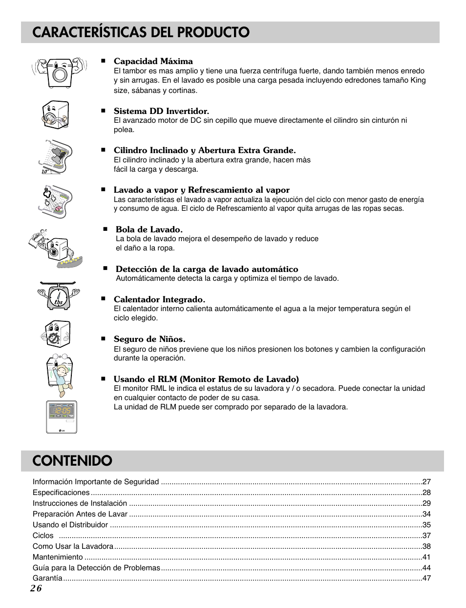 LG WM2688H*M User Manual | Page 26 / 48