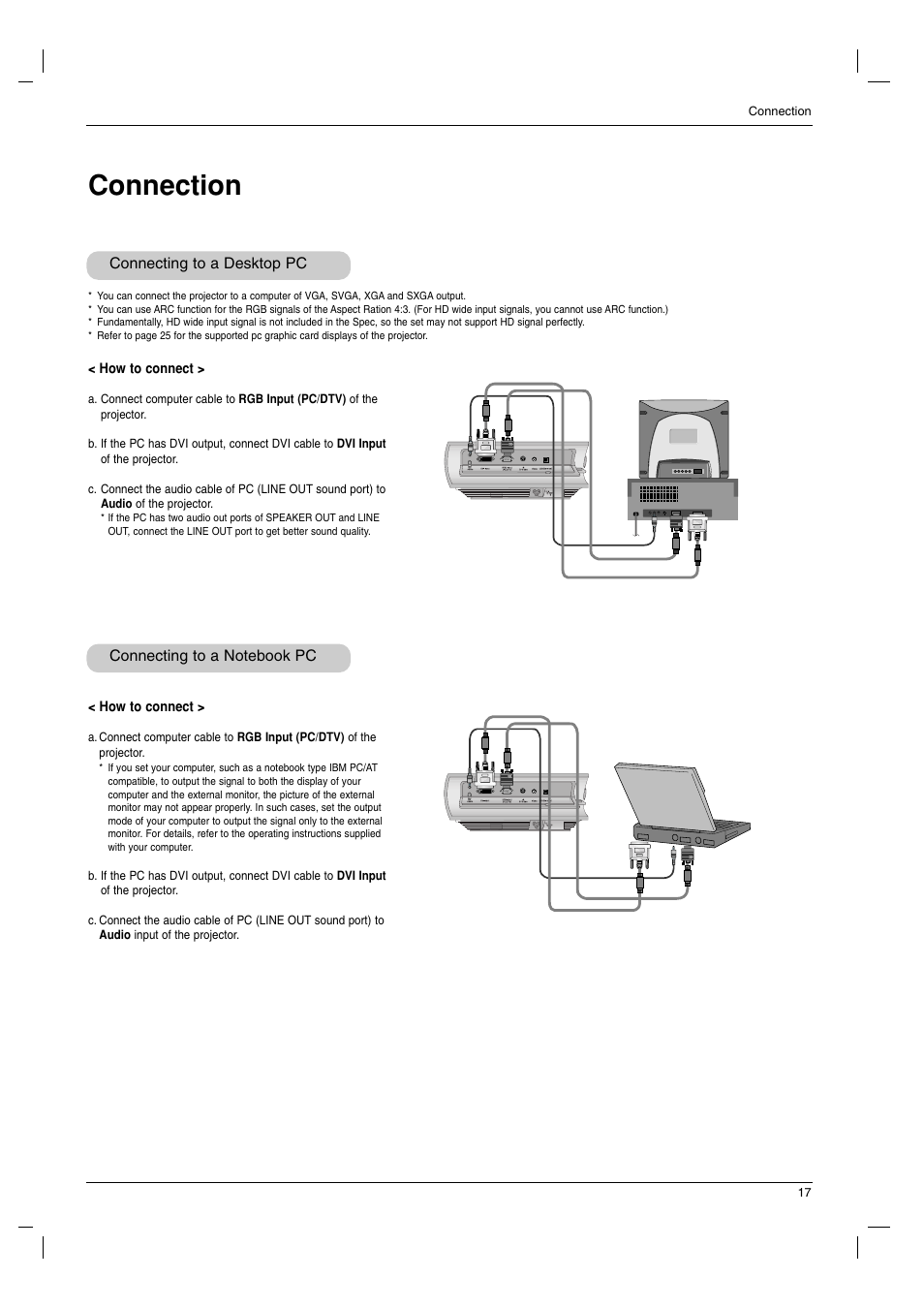 Connection | LG RD-JT91 User Manual | Page 17 / 28