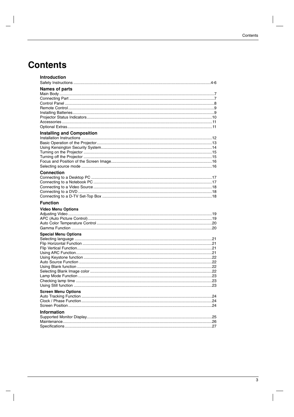 LG RD-JT91 User Manual | Page 3 / 28