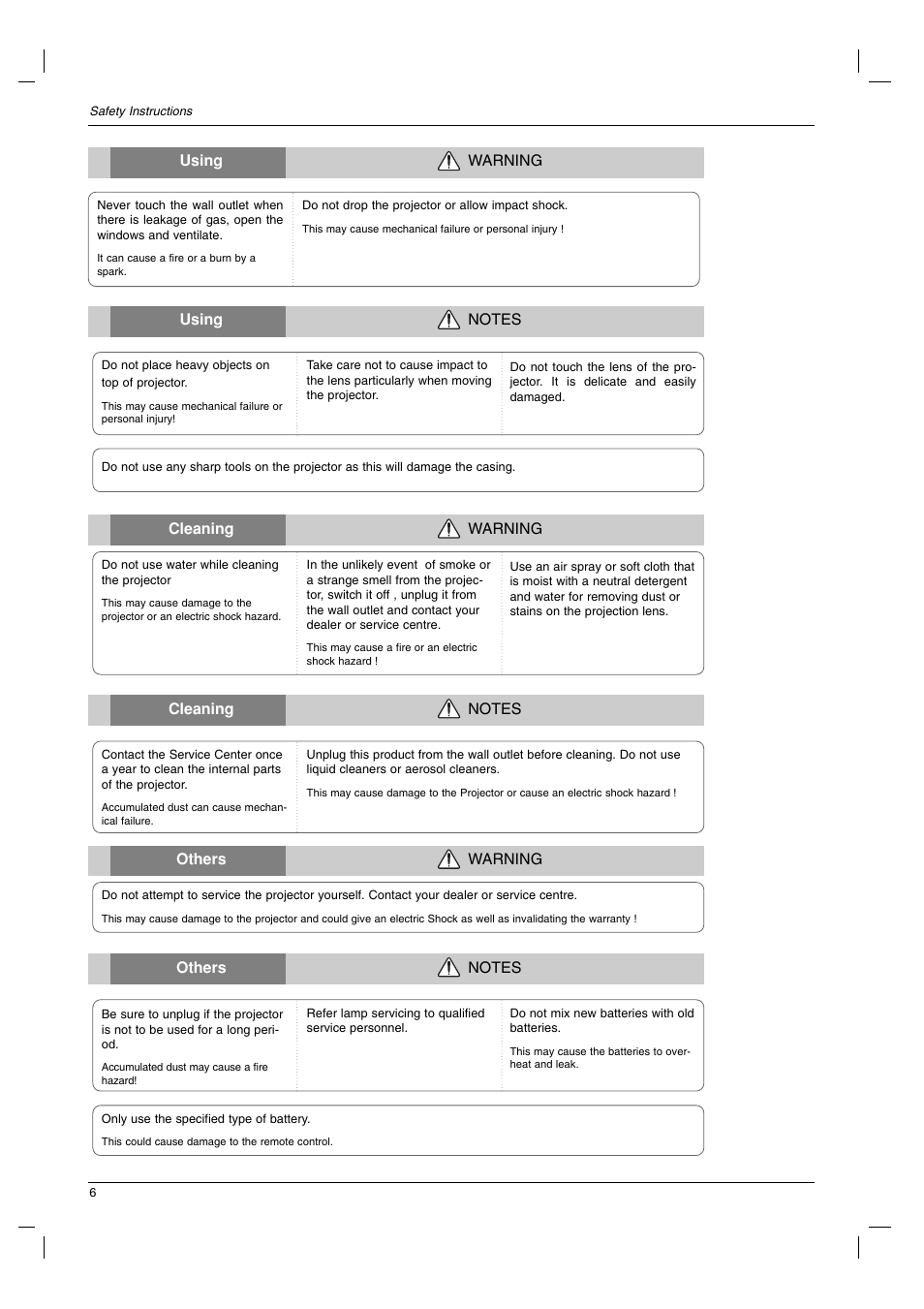 LG RD-JT91 User Manual | Page 6 / 28