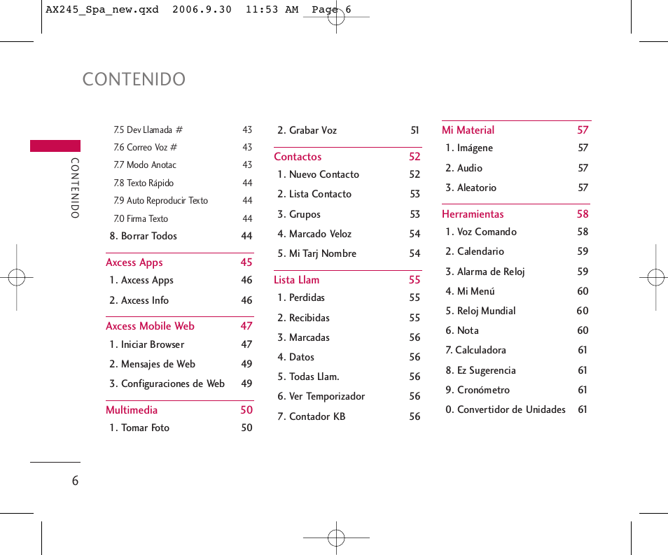 LG AX245 User Manual | Page 107 / 200