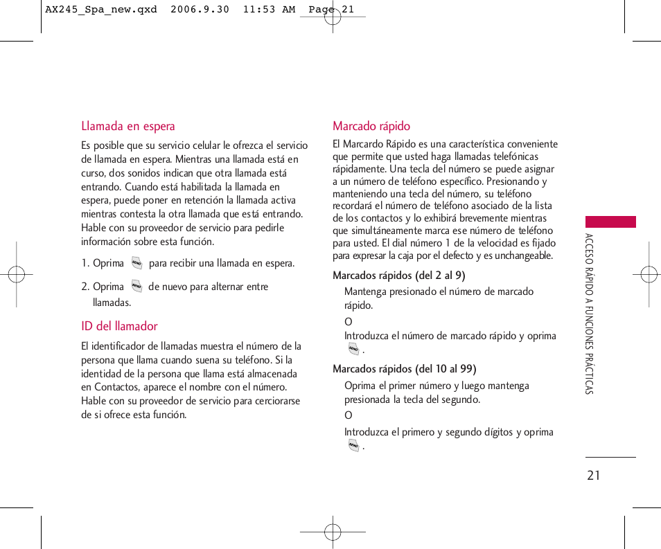 LG AX245 User Manual | Page 122 / 200