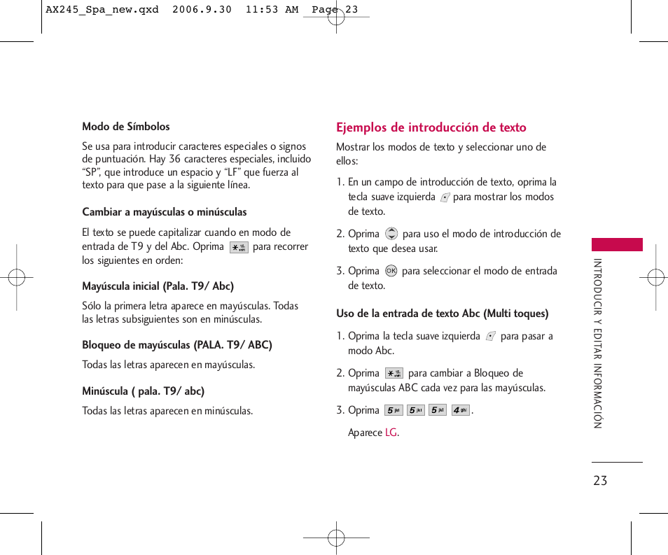 LG AX245 User Manual | Page 124 / 200