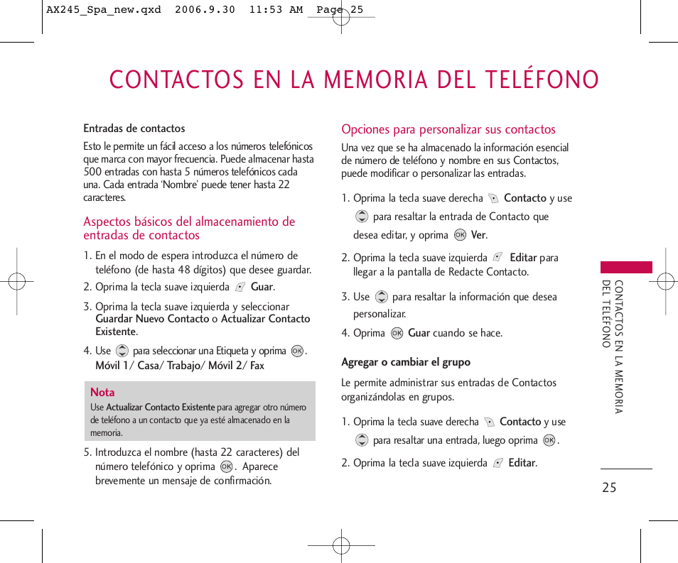 LG AX245 User Manual | Page 126 / 200