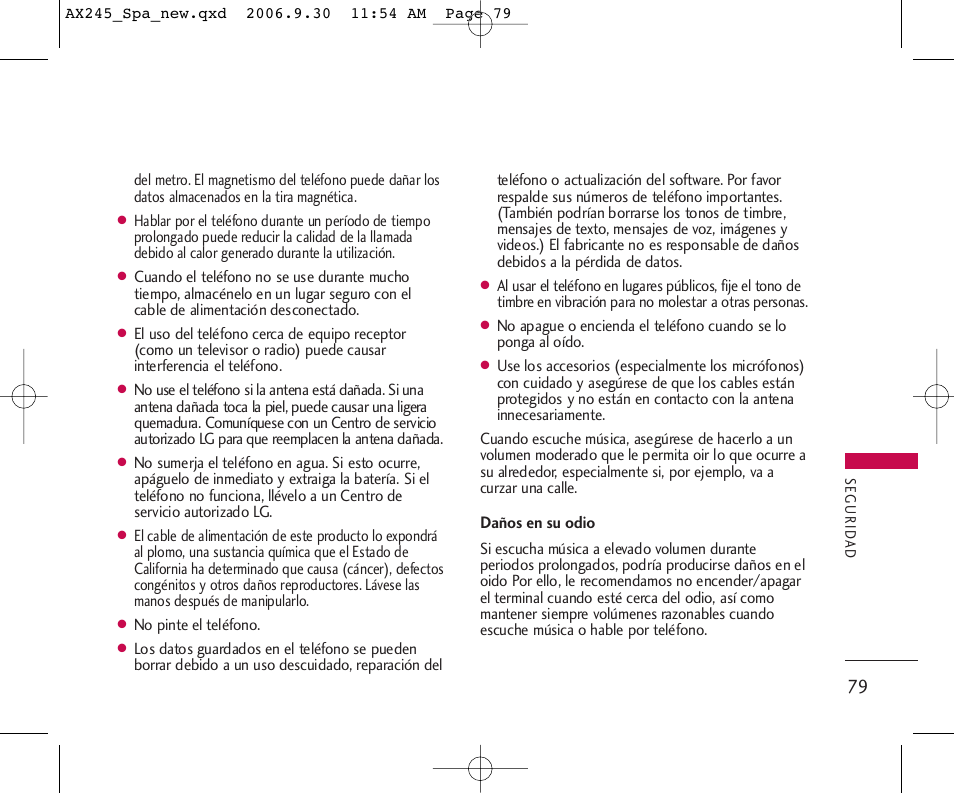 LG AX245 User Manual | Page 180 / 200