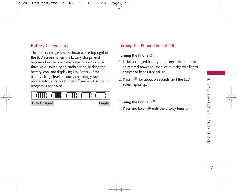 LG AX245 User Manual | Page 19 / 200