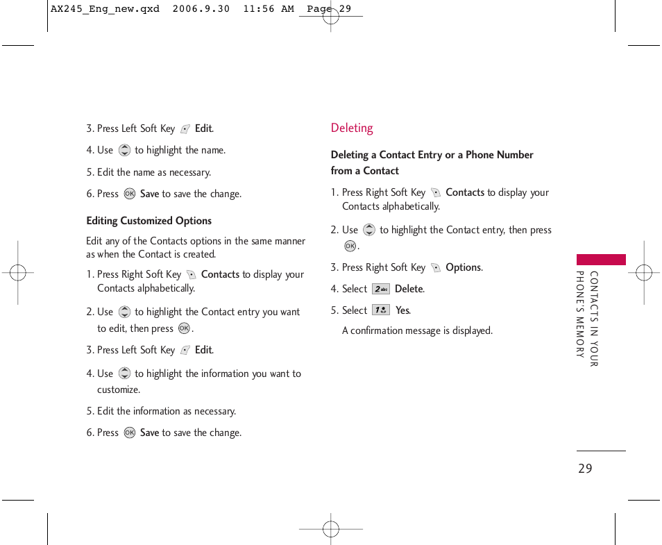 LG AX245 User Manual | Page 31 / 200