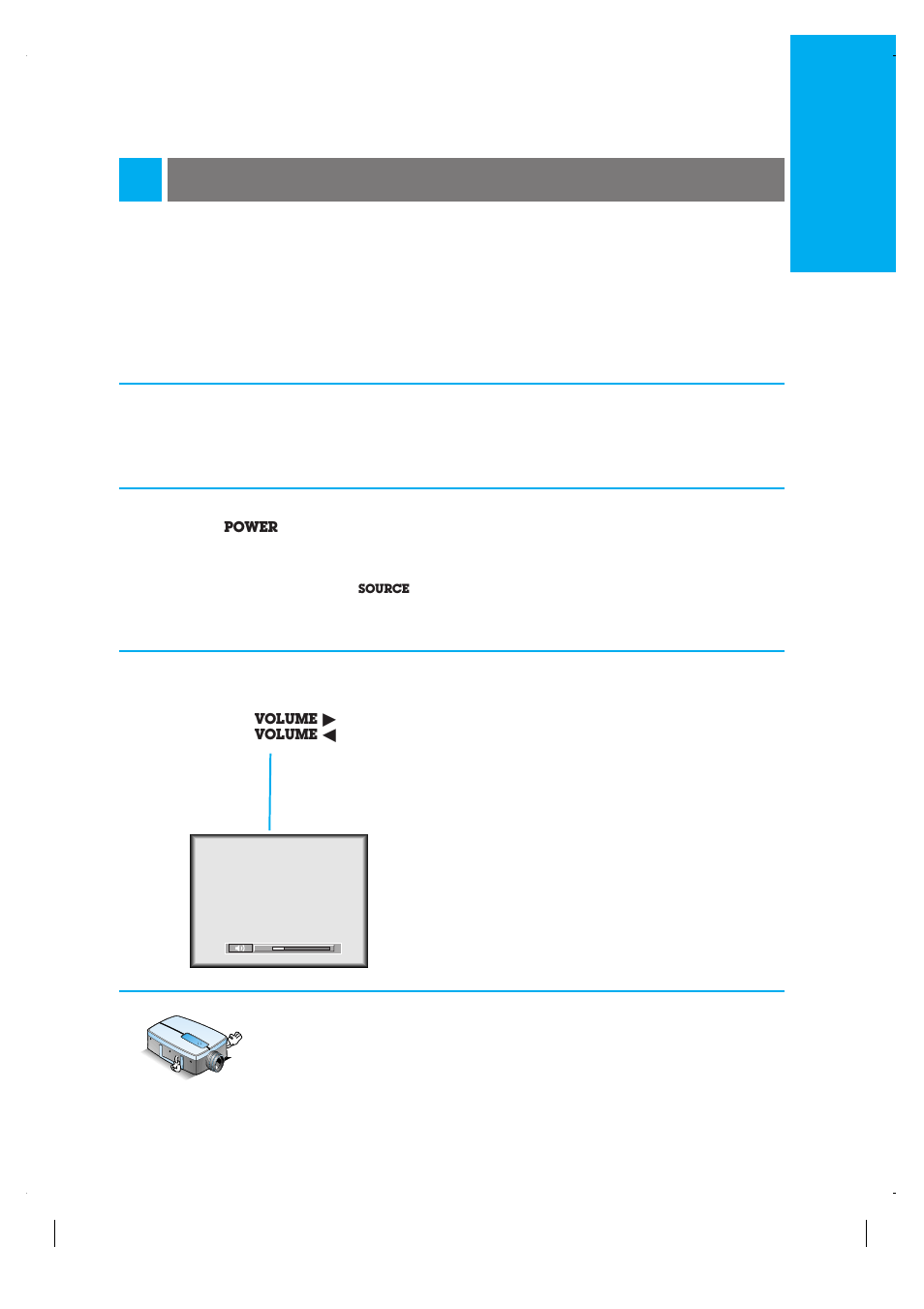 Turning on the projector, English | LG LP-XG2 User Manual | Page 23 / 46