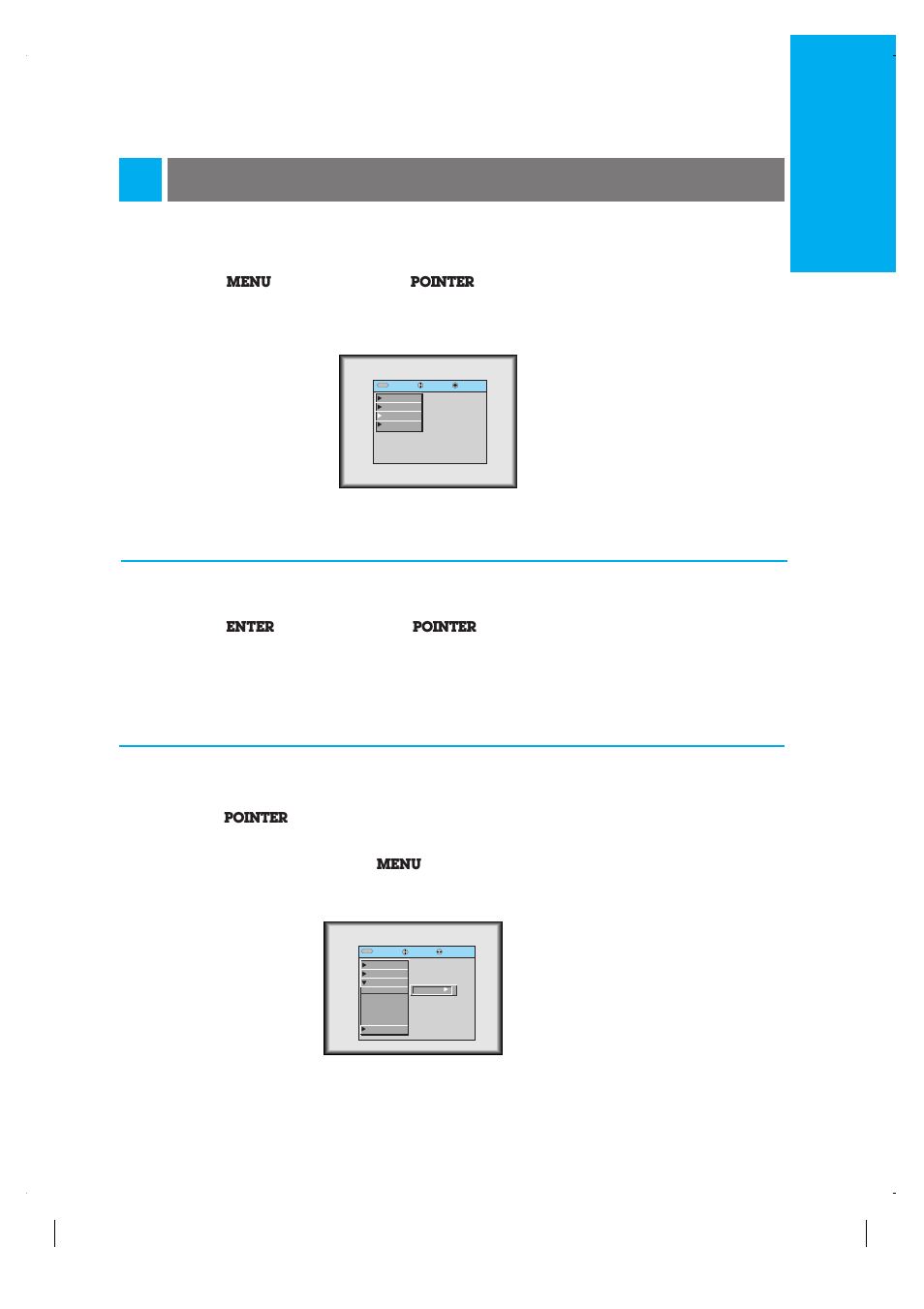 Selecting language, English | LG LP-XG2 User Manual | Page 29 / 46