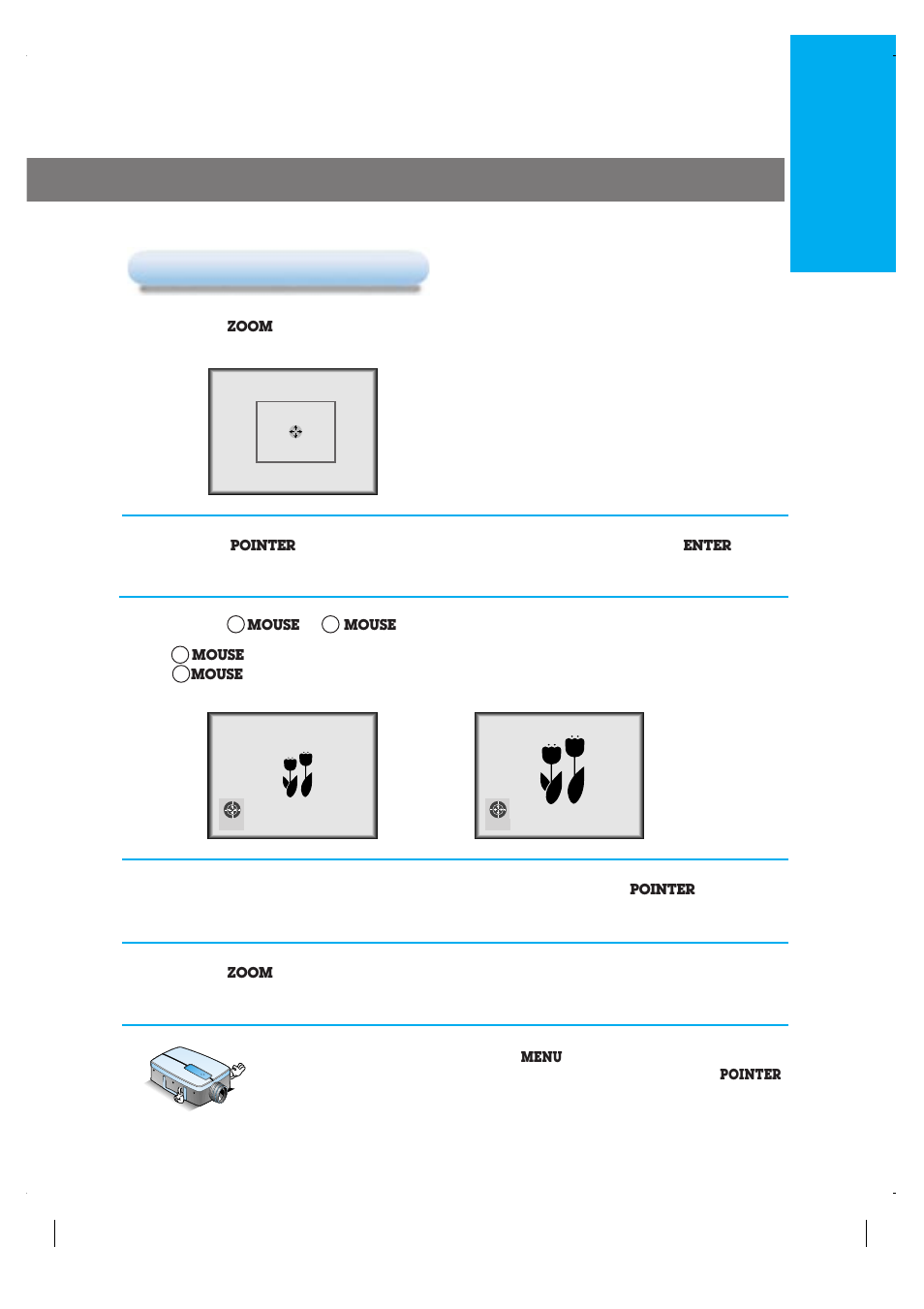 Zoom function, English | LG LP-XG2 User Manual | Page 37 / 46