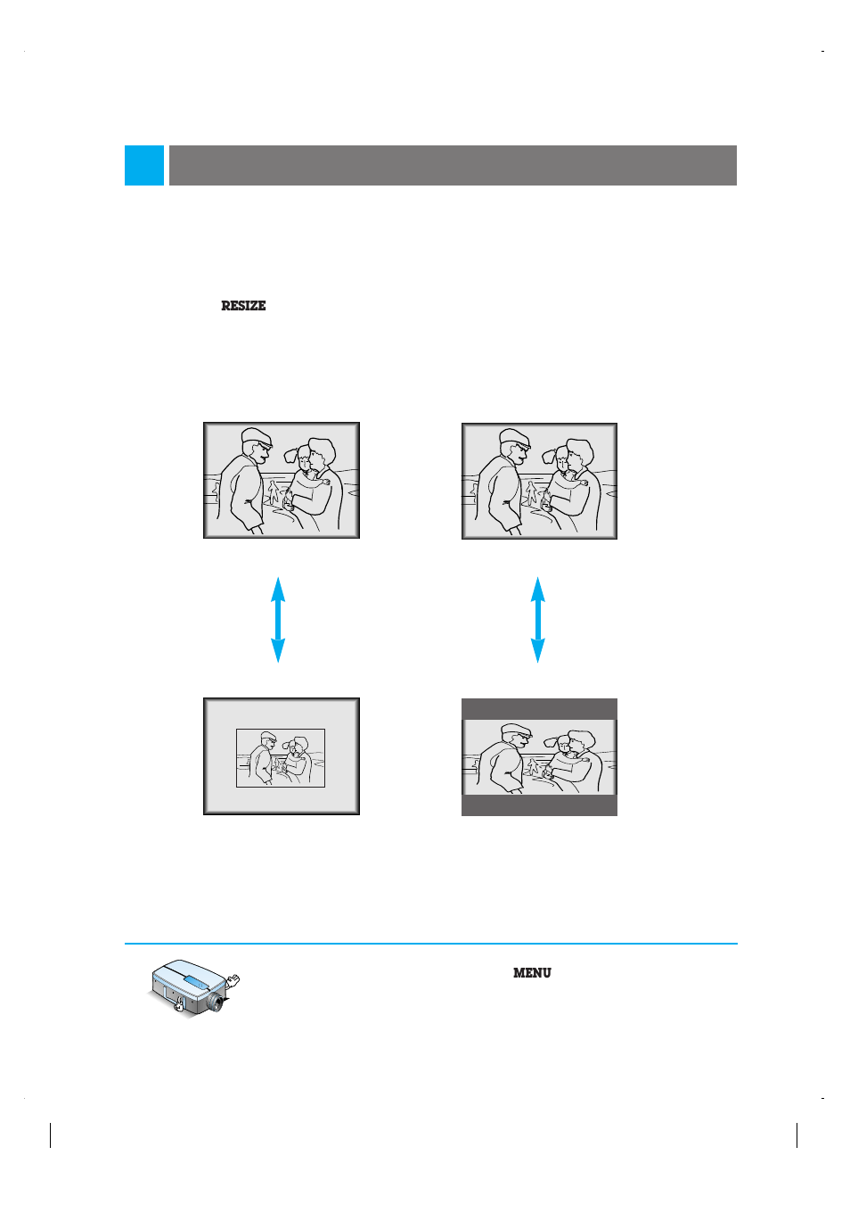 Using resize function | LG LP-XG2 User Manual | Page 38 / 46