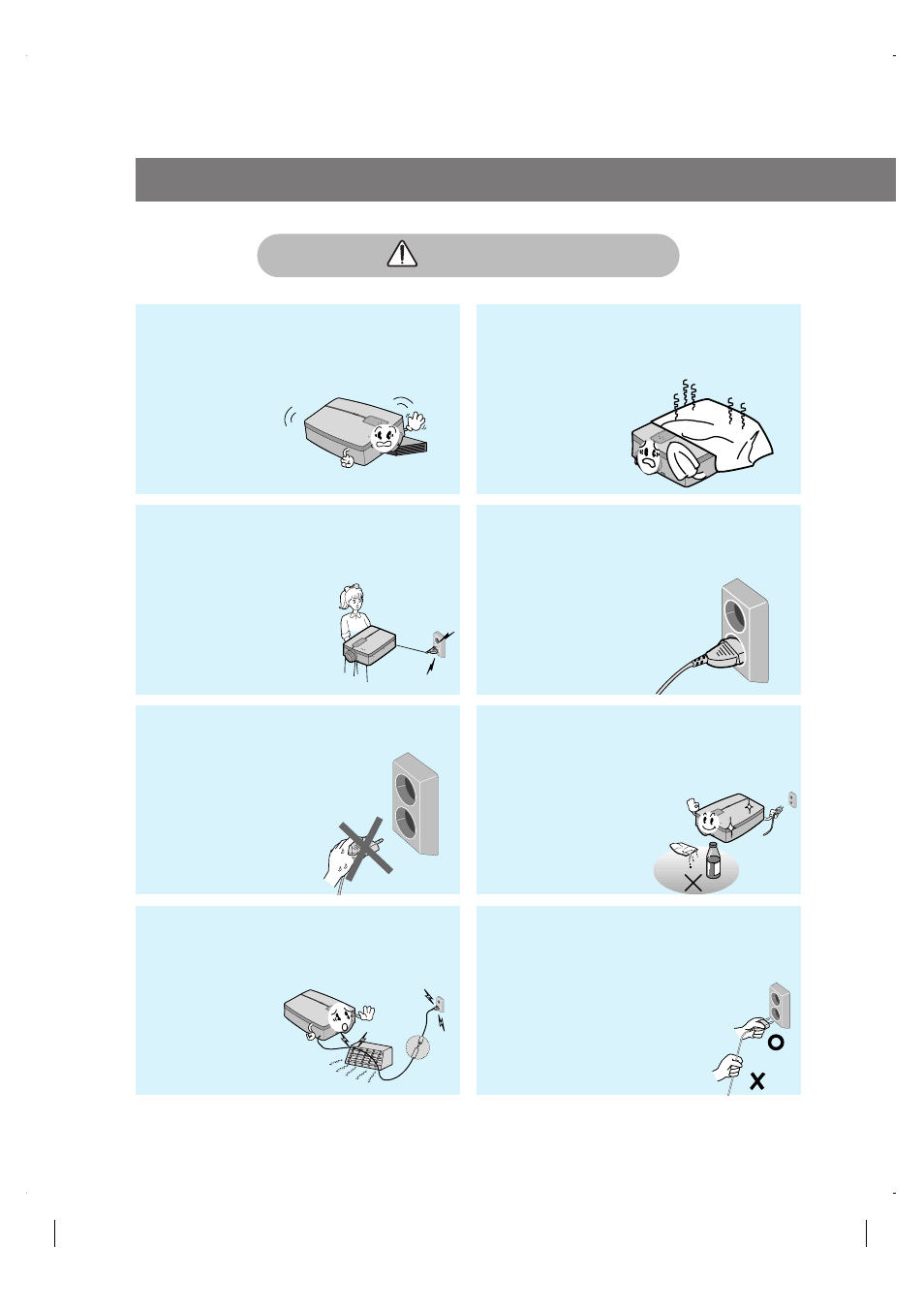 Safety instructions | LG LP-XG2 User Manual | Page 6 / 46