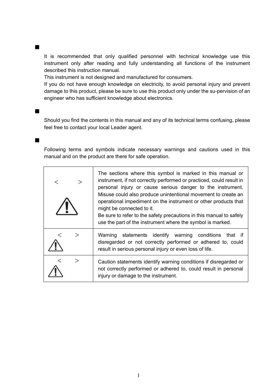 General safety summary | LG 3803 User Manual | Page 4 / 57