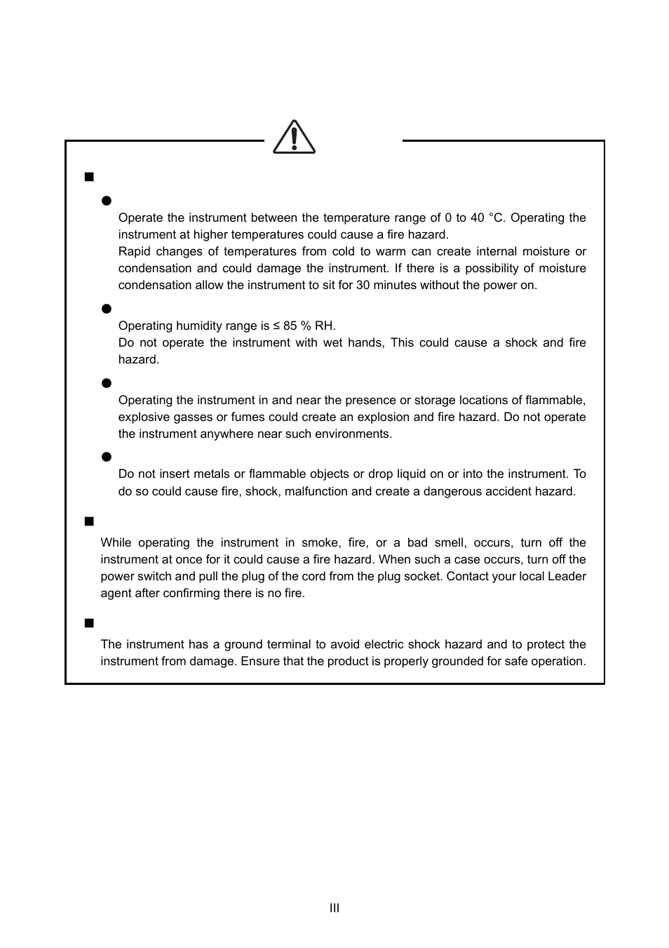 General safety summary | LG 3803 User Manual | Page 6 / 57