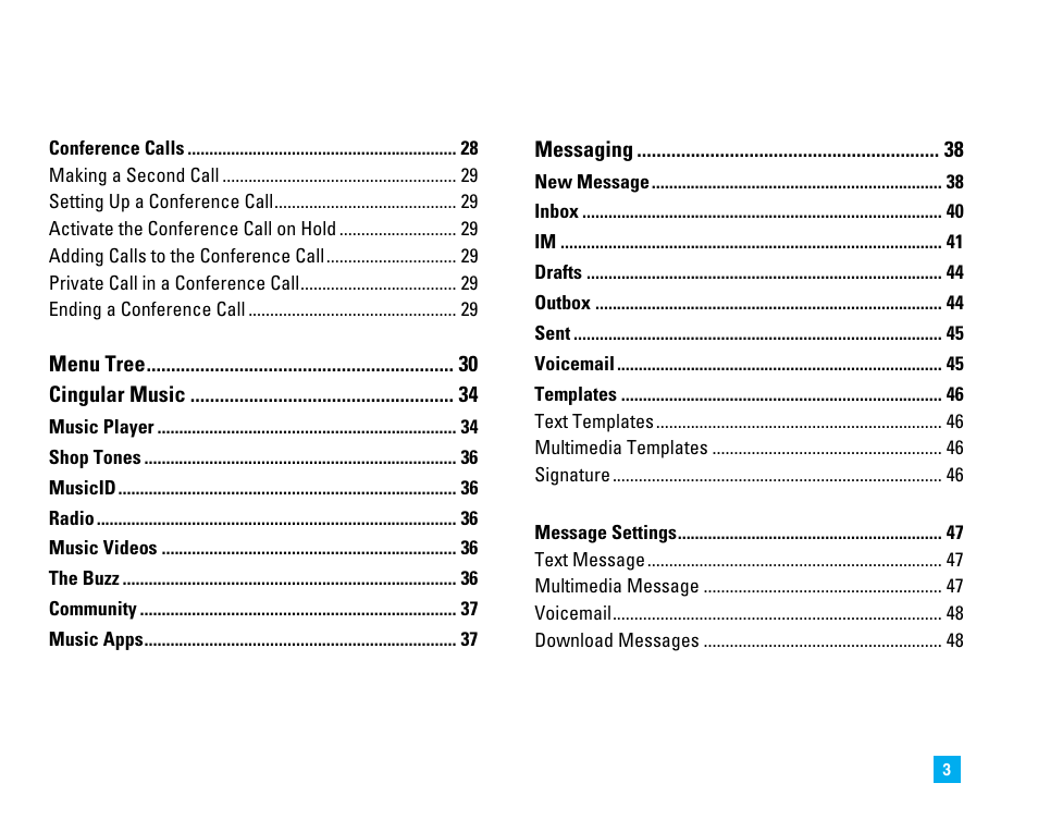 LG CU500 User Manual | Page 5 / 218