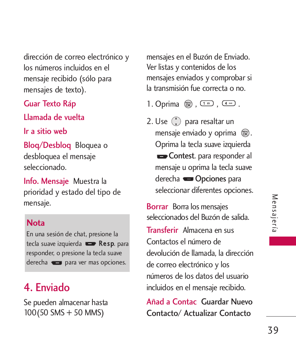 Enviado | LG 260 User Manual | Page 154 / 240