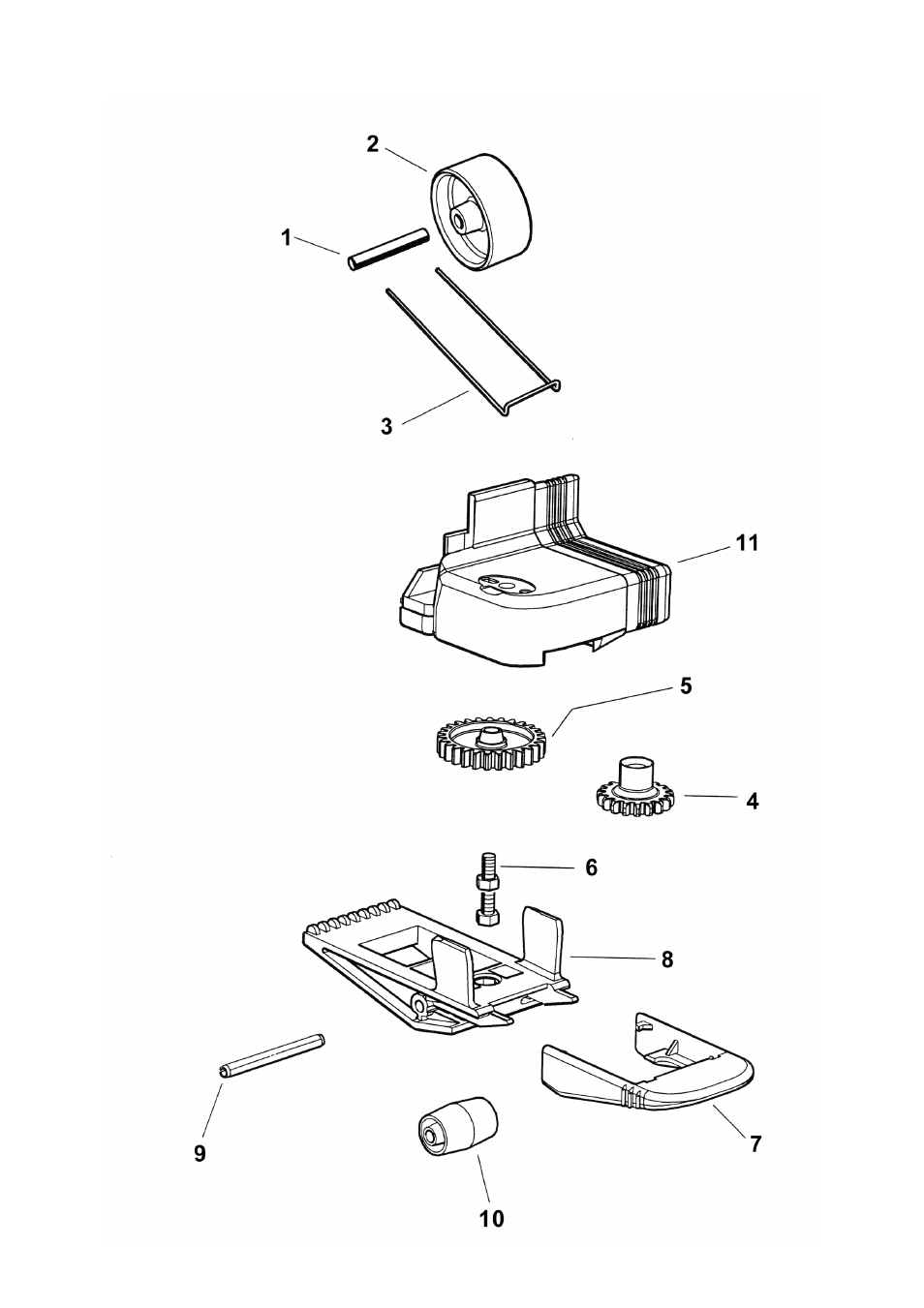 Front and rear cabinet rollers | LG E440T User Manual | Page 22 / 35