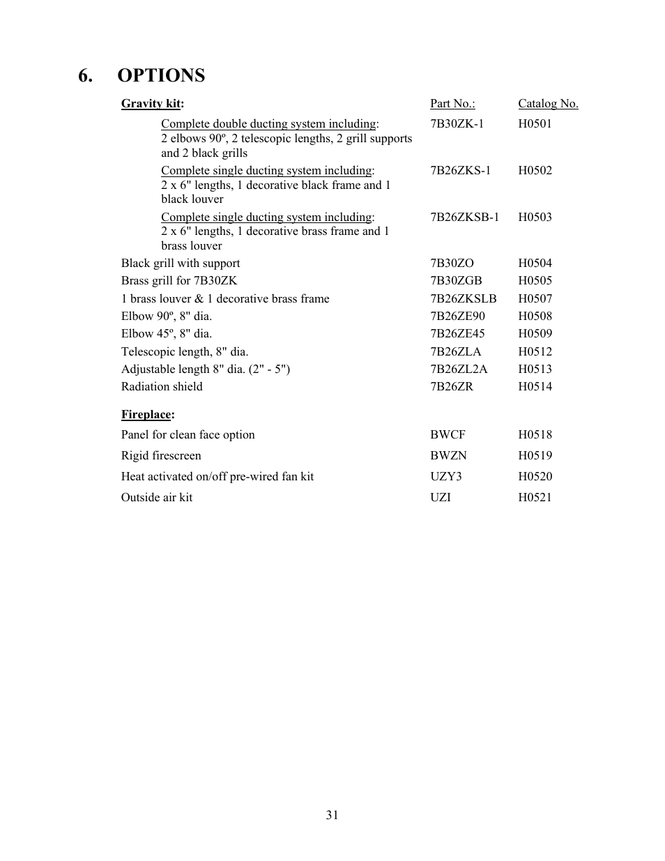 Options | LG P1BRENTW-A User Manual | Page 33 / 34
