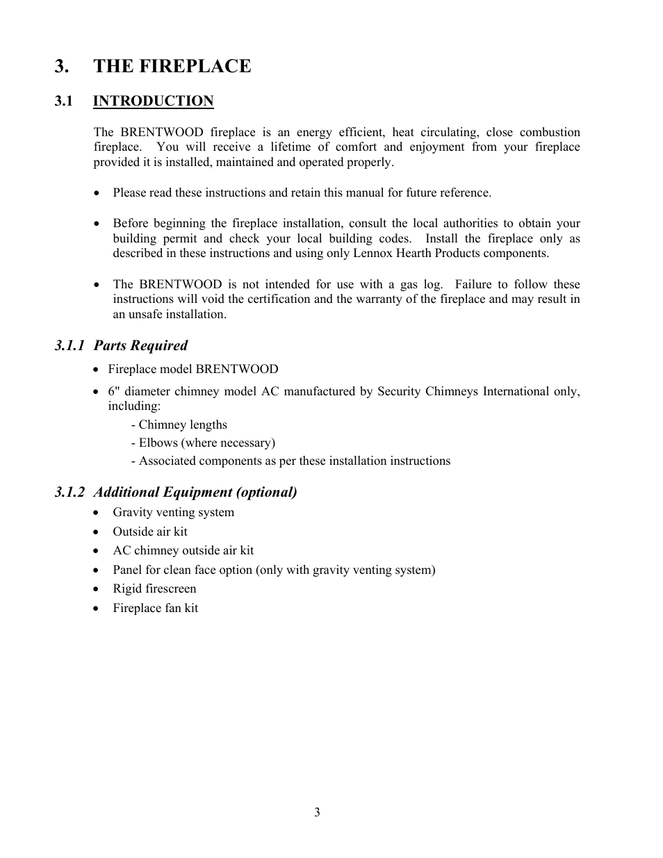 The fireplace | LG P1BRENTW-A User Manual | Page 5 / 34