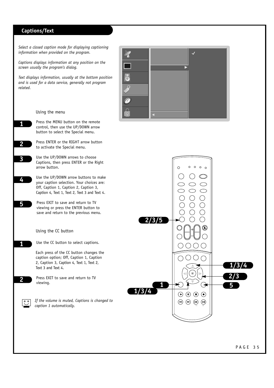 Captions/text | LG RU-60SZ30 User Manual | Page 35 / 60