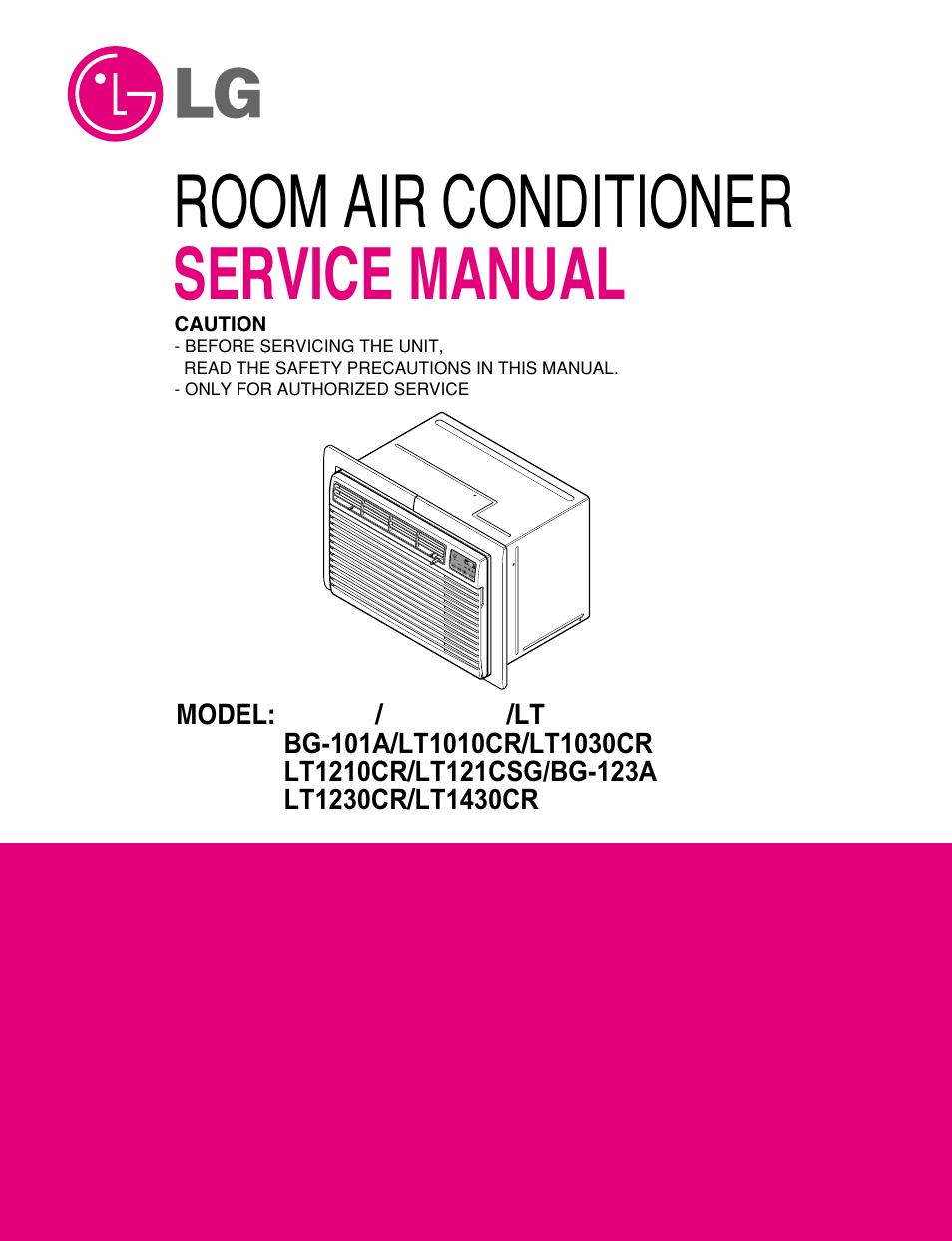 LG BG-81A User Manual | 39 pages