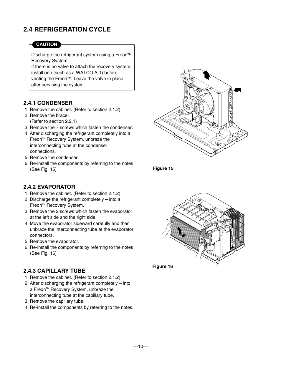 4 refrigeration cycle, 1 condenser, 2 evaporator | 3 capillary tube | LG BG-81A User Manual | Page 10 / 39
