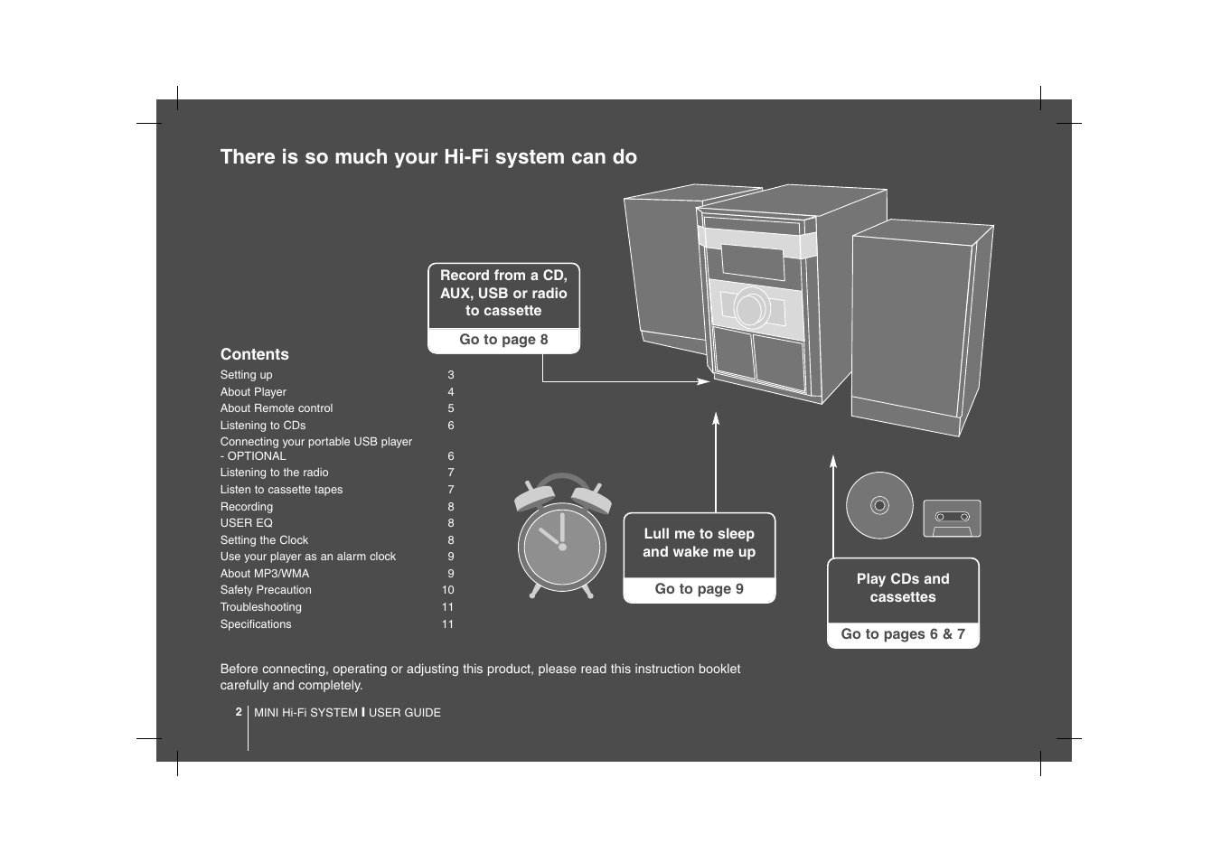 There is so much your hi-fi system can do | LG MCD112 User Manual | Page 2 / 12