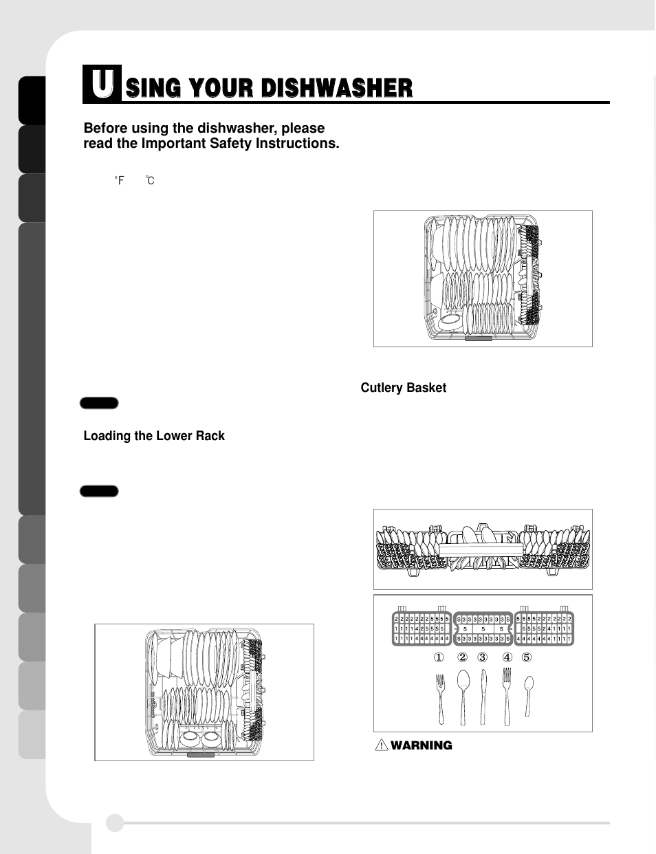 LG LDF8812WW User Manual | Page 10 / 44