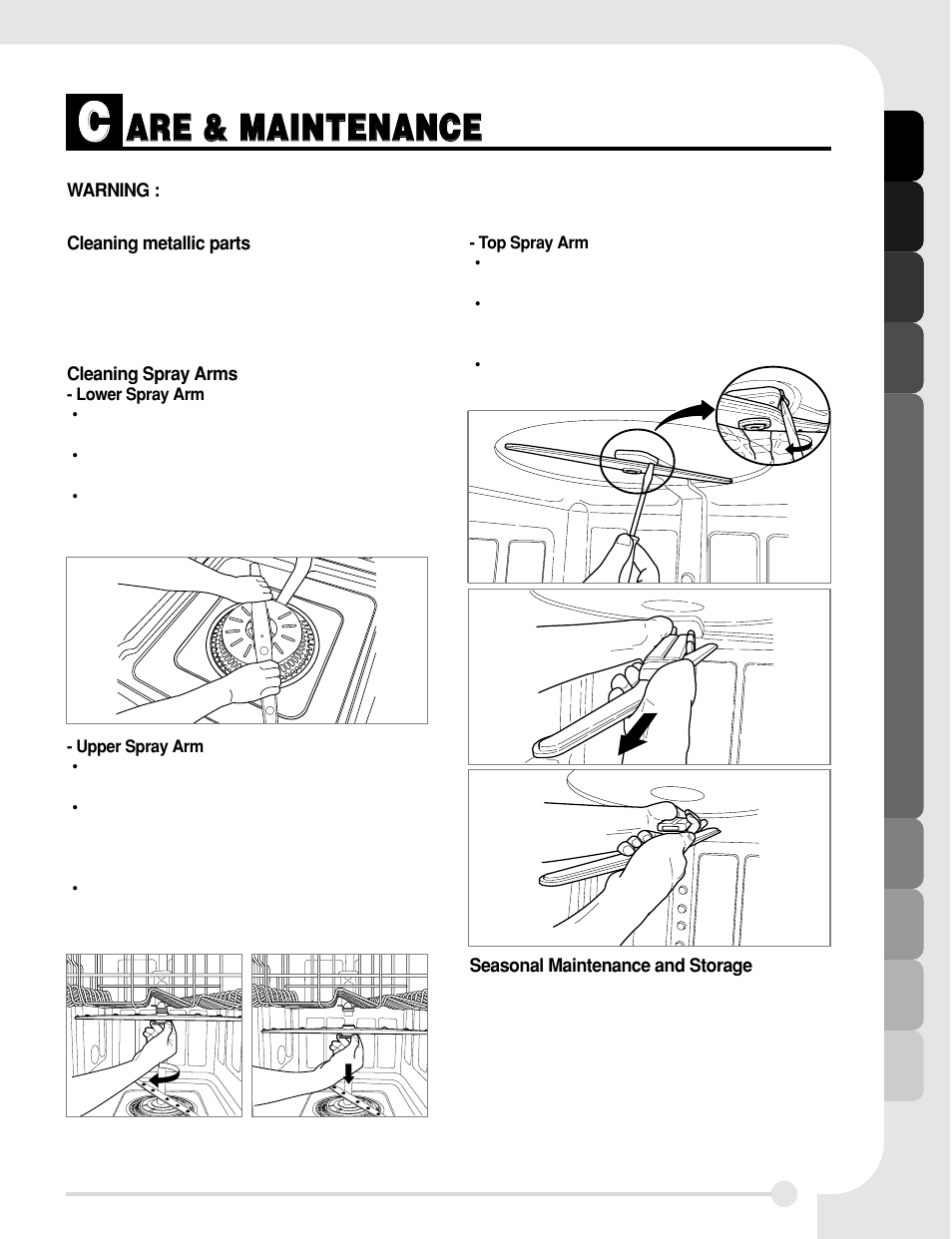 Aar re e & & m ma aiin nt te en na an nc ce e | LG LDF8812WW User Manual | Page 15 / 44