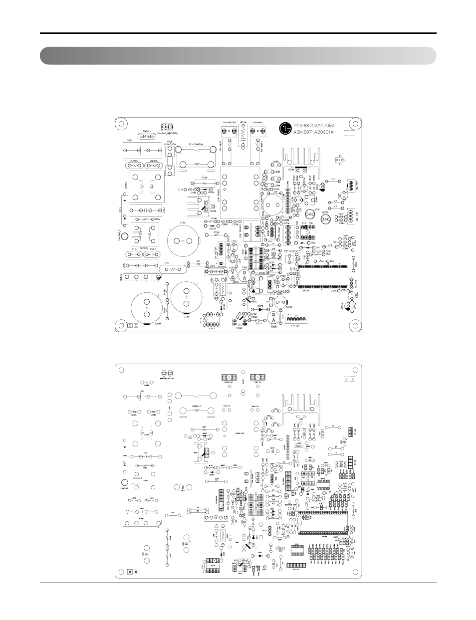 Outdoor unit p.w.b. assembly | LG LA120CPI User Manual | Page 50 / 76