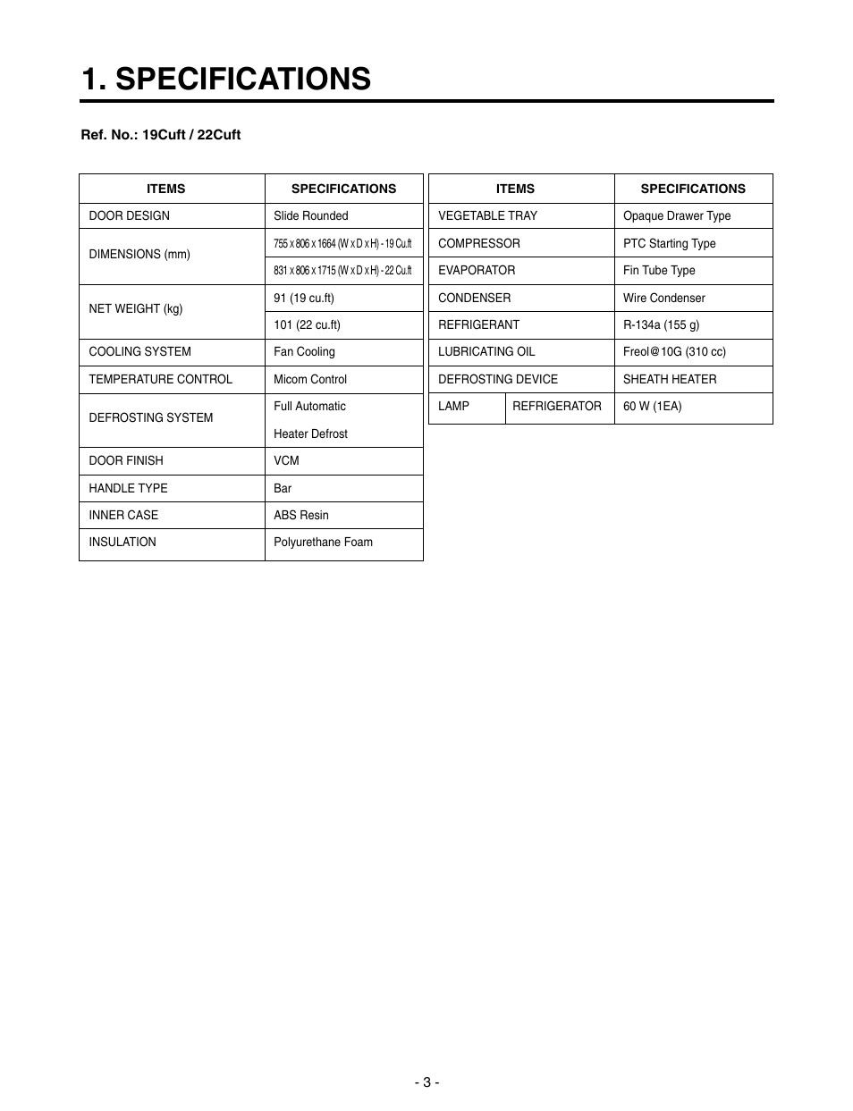 Specifications | LG LRTN22310 User Manual | Page 3 / 30